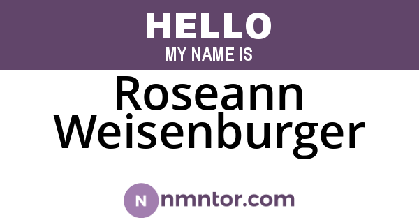 Roseann Weisenburger