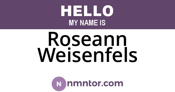 Roseann Weisenfels