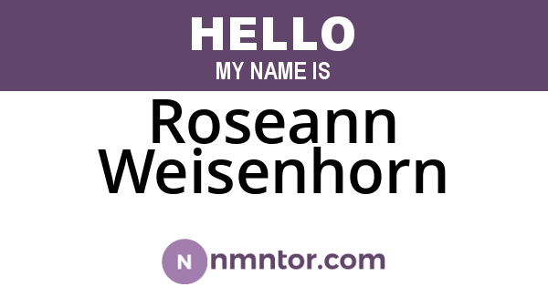 Roseann Weisenhorn