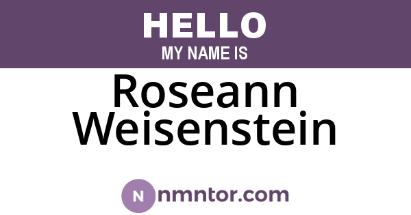 Roseann Weisenstein