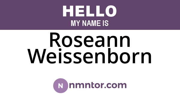 Roseann Weissenborn