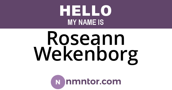 Roseann Wekenborg