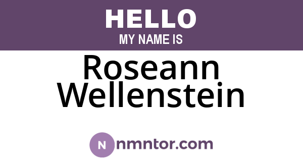 Roseann Wellenstein