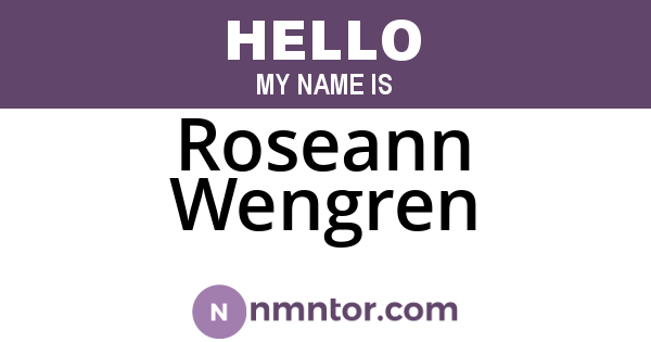 Roseann Wengren