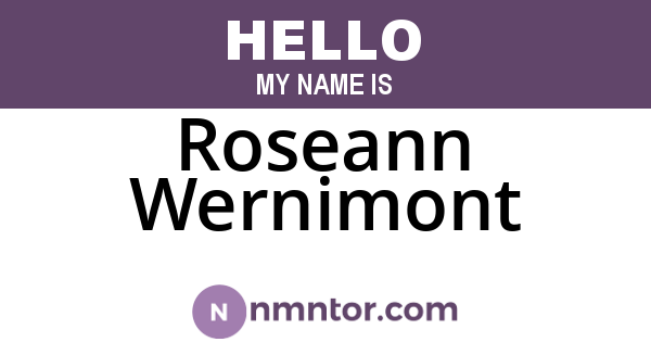 Roseann Wernimont