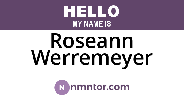 Roseann Werremeyer