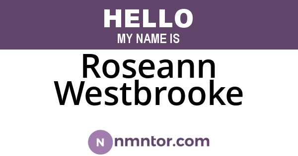 Roseann Westbrooke