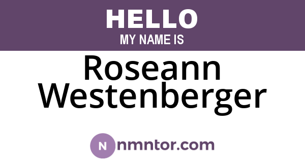 Roseann Westenberger