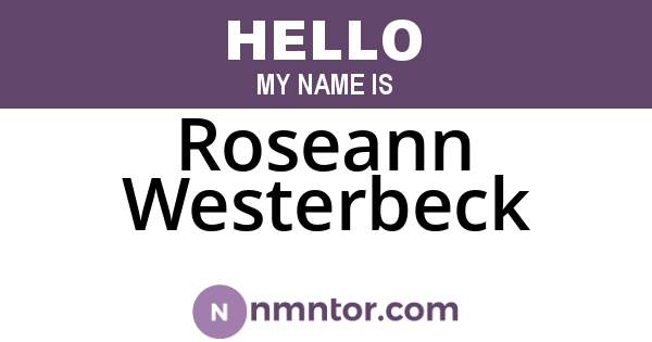 Roseann Westerbeck