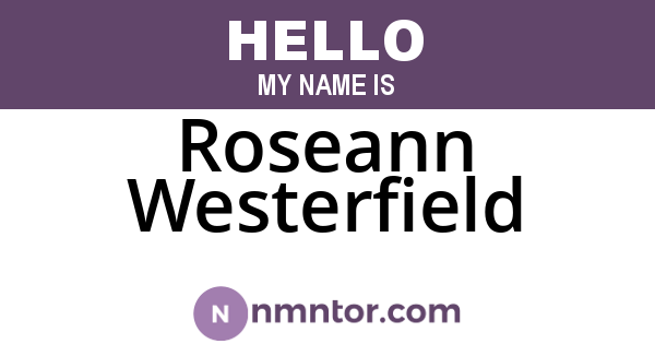 Roseann Westerfield