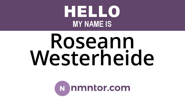 Roseann Westerheide