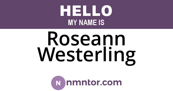 Roseann Westerling