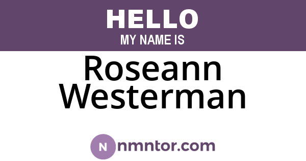 Roseann Westerman