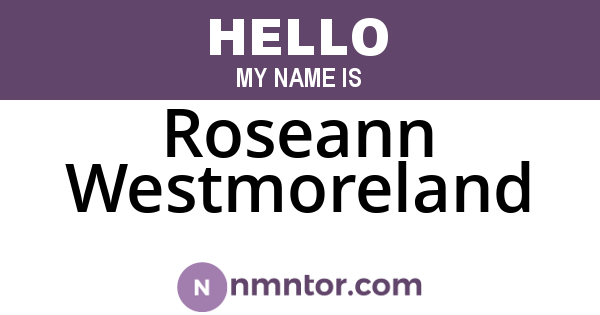Roseann Westmoreland