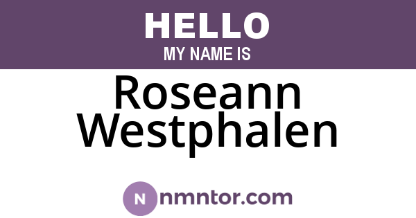Roseann Westphalen