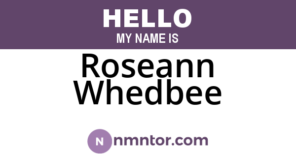 Roseann Whedbee