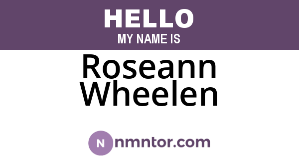 Roseann Wheelen