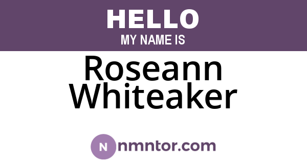 Roseann Whiteaker