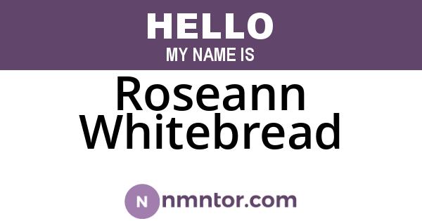 Roseann Whitebread