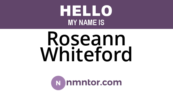 Roseann Whiteford