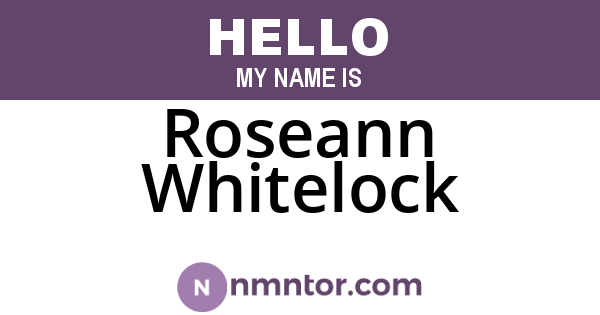 Roseann Whitelock