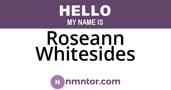 Roseann Whitesides