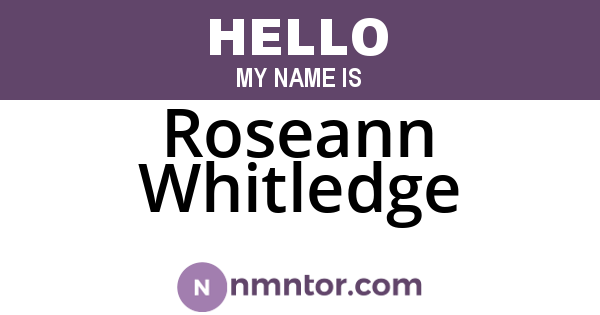 Roseann Whitledge