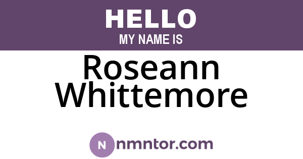 Roseann Whittemore
