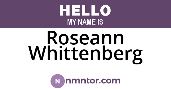 Roseann Whittenberg