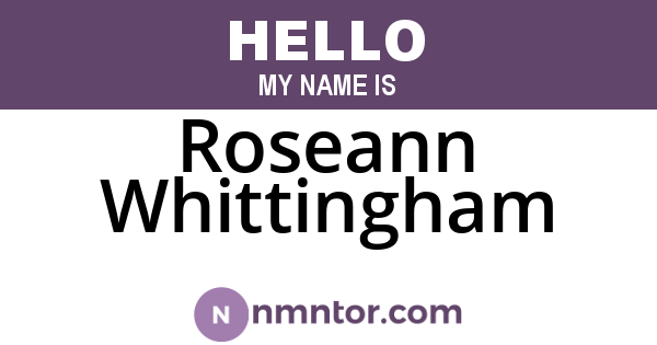 Roseann Whittingham