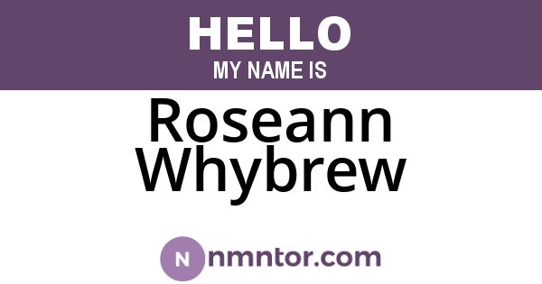Roseann Whybrew