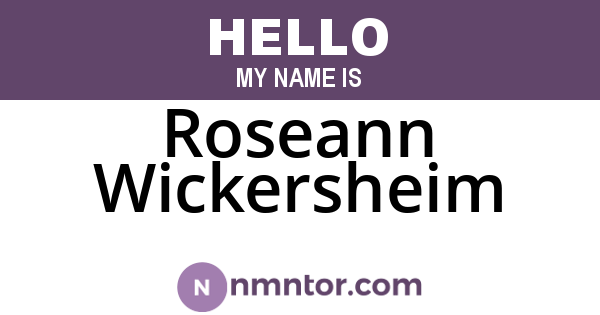 Roseann Wickersheim