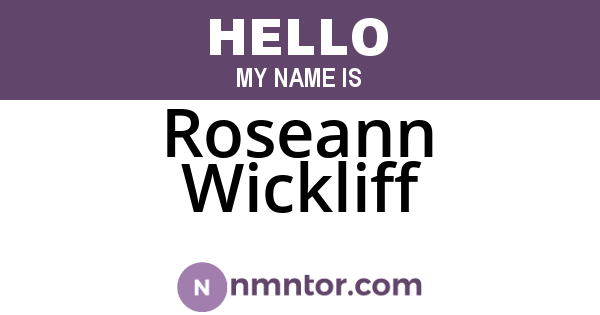Roseann Wickliff