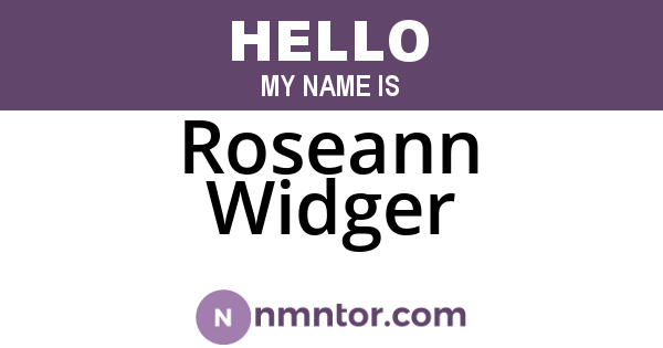Roseann Widger