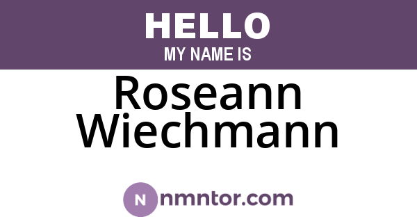 Roseann Wiechmann