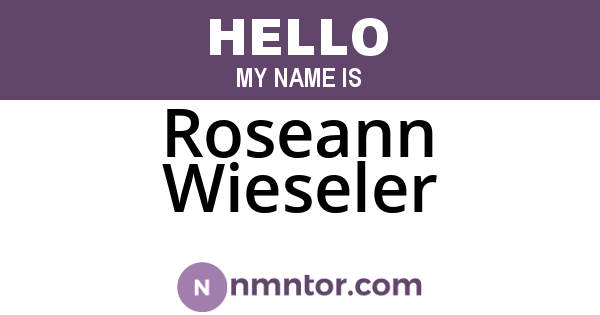 Roseann Wieseler