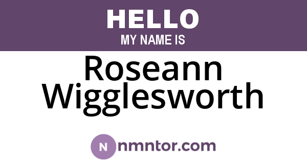 Roseann Wigglesworth