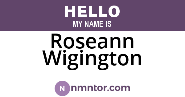 Roseann Wigington