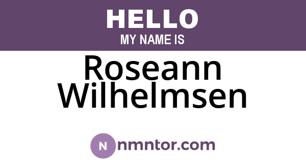 Roseann Wilhelmsen