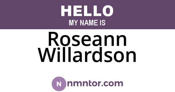 Roseann Willardson