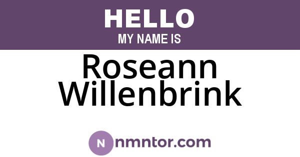 Roseann Willenbrink