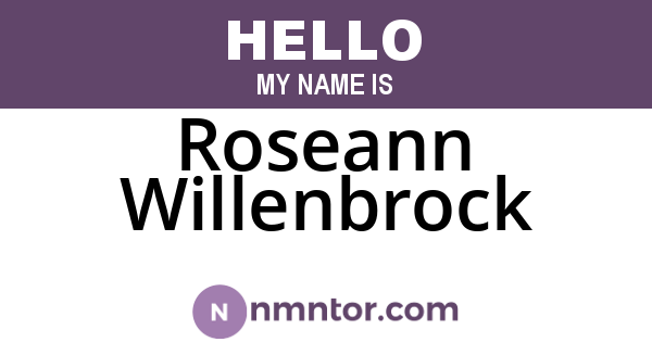 Roseann Willenbrock