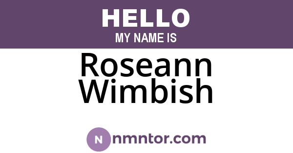 Roseann Wimbish