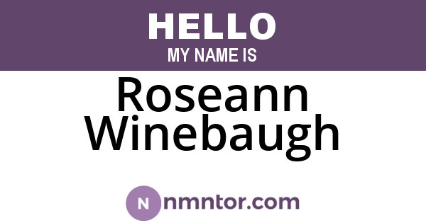 Roseann Winebaugh