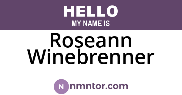 Roseann Winebrenner