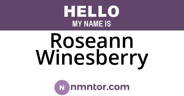 Roseann Winesberry