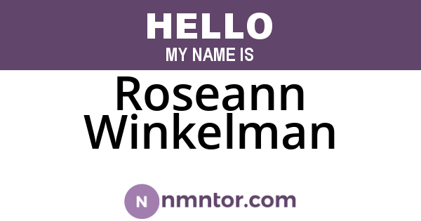 Roseann Winkelman