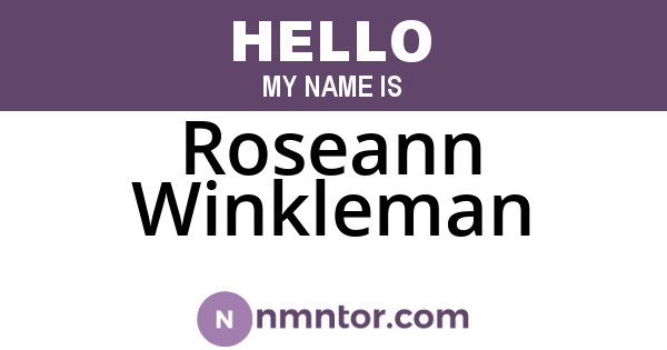 Roseann Winkleman
