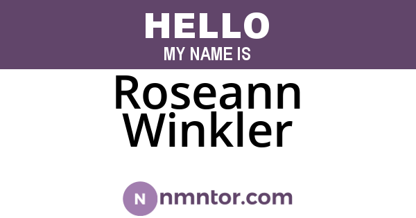 Roseann Winkler