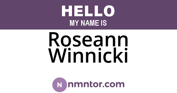 Roseann Winnicki
